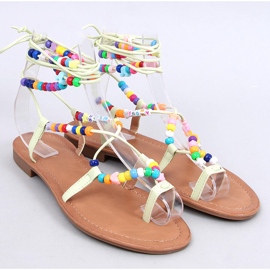 Sandali romani con perline Maios Green verde 1