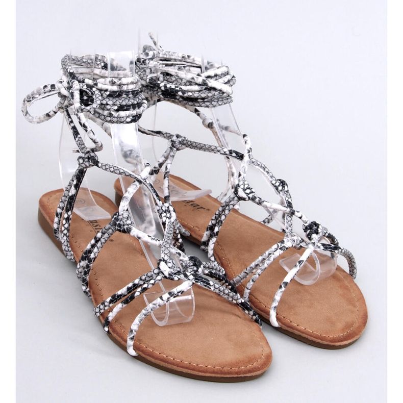 Sandali gladiatore Morin Serpentine grigio 1