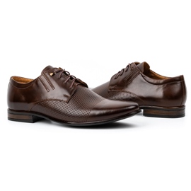 Scarpa formale da uomo in pelle 482 testa di moro marrone 6