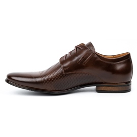 Scarpa formale da uomo in pelle 482 testa di moro marrone 1