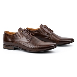Scarpa formale da uomo in pelle 482 testa di moro marrone 2