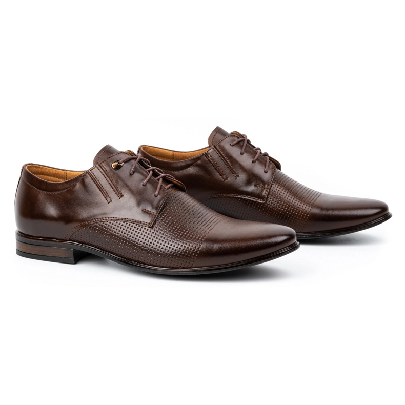 Scarpa formale da uomo in pelle 482 testa di moro marrone 2