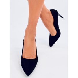 Svada Decollete in camoscio nero 1