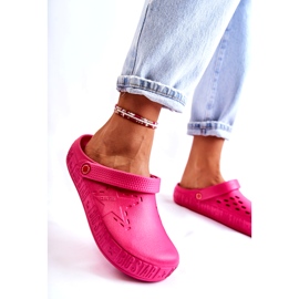 Ciabatte leggere da donna Kroks Big Star II275007 Fucsia rosa 2