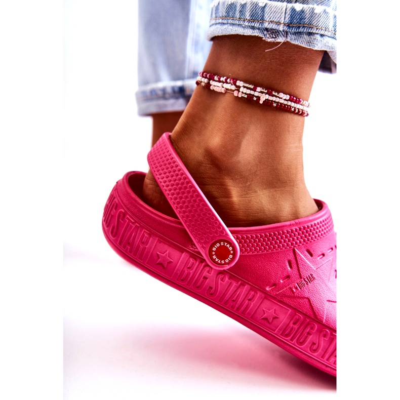 Ciabatte leggere da donna Kroks Big Star II275007 Fucsia rosa 4