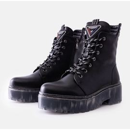 Stivaletti Charlton in pelle nera nero 1