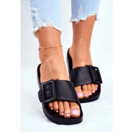 Pantofole da Donna Big Star con Fibbia Nere FF274A389 nero 2