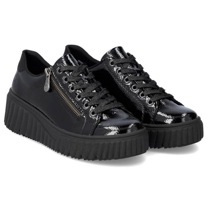 Rieker W N2501-00 scarpe con zeppa nere nero 1