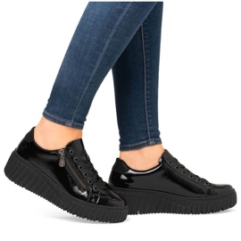 Rieker W N2501-00 scarpe con zeppa nere nero 2