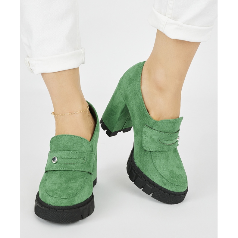 Scarpe col tacco alto da donna verdi verde 1