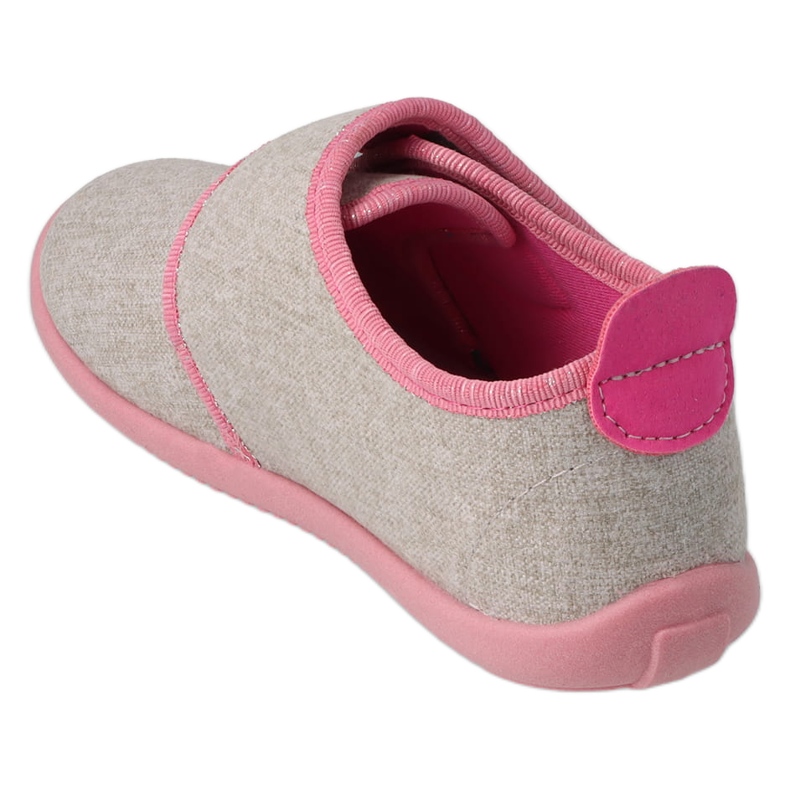Ciabatte per bambini Befado con inserto in pelle 902X020 grigio con applicazione 2