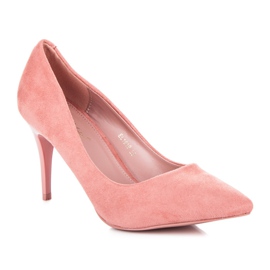 Comer Tacchi in camoscio rosa 1