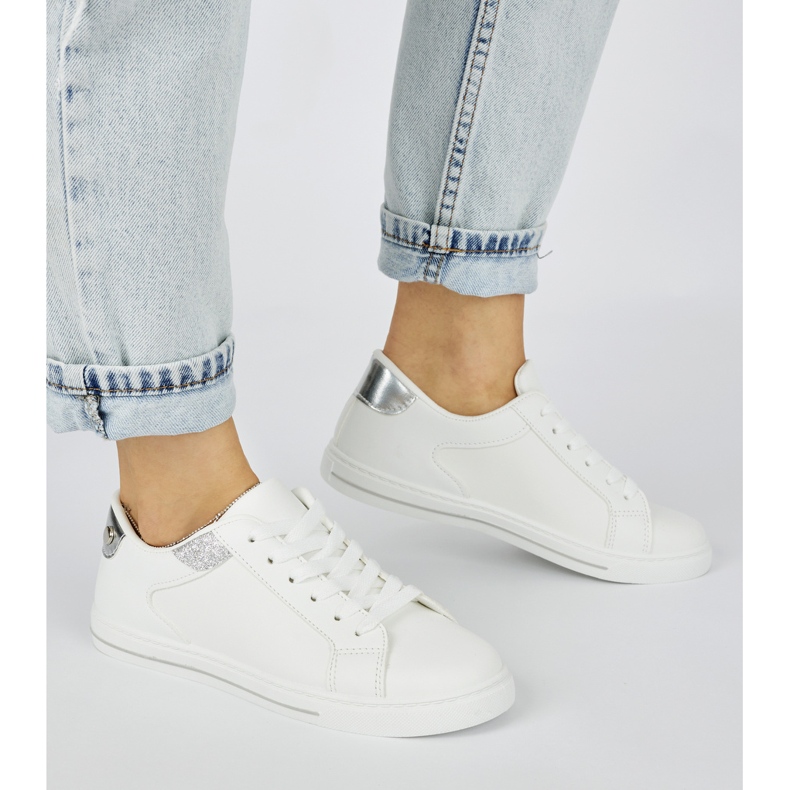 Classiche scarpe sportive da donna bianco 2