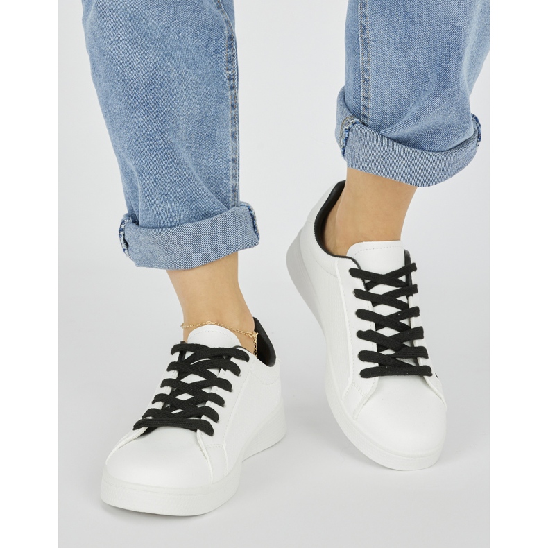 Scarpe sportive da donna bianche bianca 1