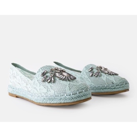 Espadrillas verdi con strass Lordly verde 1