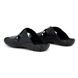 Olivier Flip -flip -flip fatti di pelle naturale da 400 MP nero 4
