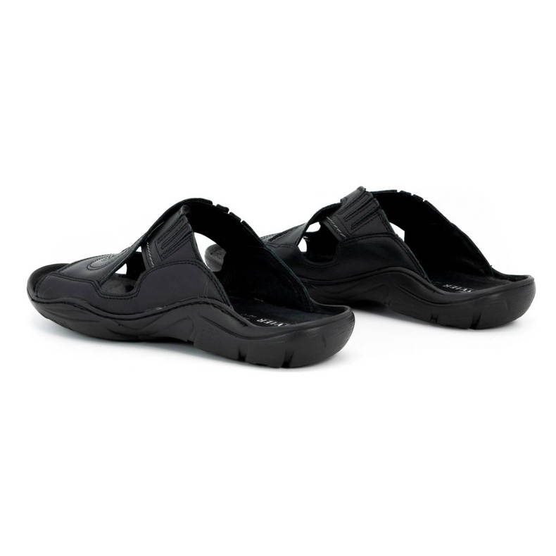 Olivier Flip -flip -flip fatti di pelle naturale da 400 MP nero 4