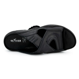 Olivier Flip -flip -flip fatti di pelle naturale da 400 MP nero 3