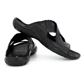 Olivier Flip -flip -flip fatti di pelle naturale da 400 MP nero 2