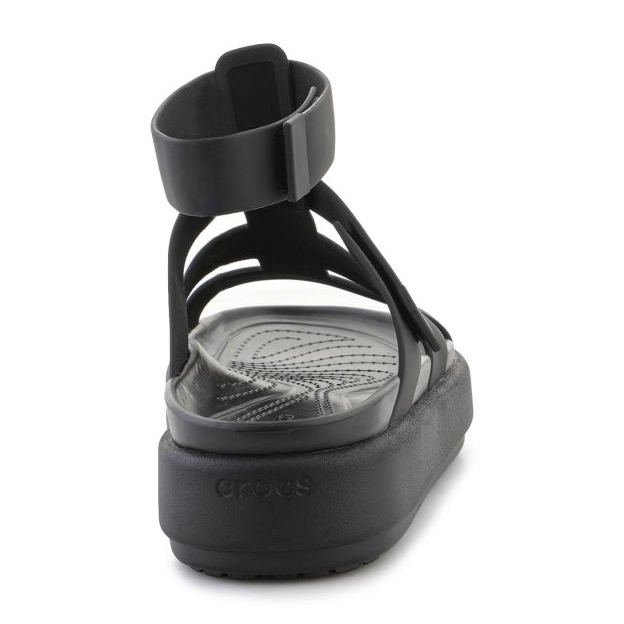 Crocs Brooklyn sandali gladiatore di lusso 209557-060 nero 3