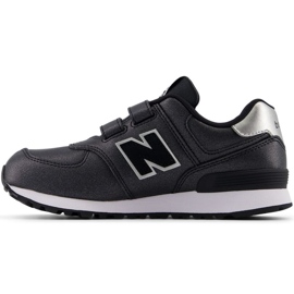 Sneakers New Balance con chiusura in velcro PV574FM nero 1