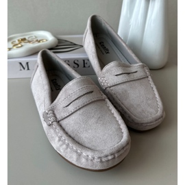 Confly Mocsin in pelle scamosciata femminile grigio lila lenvie 2