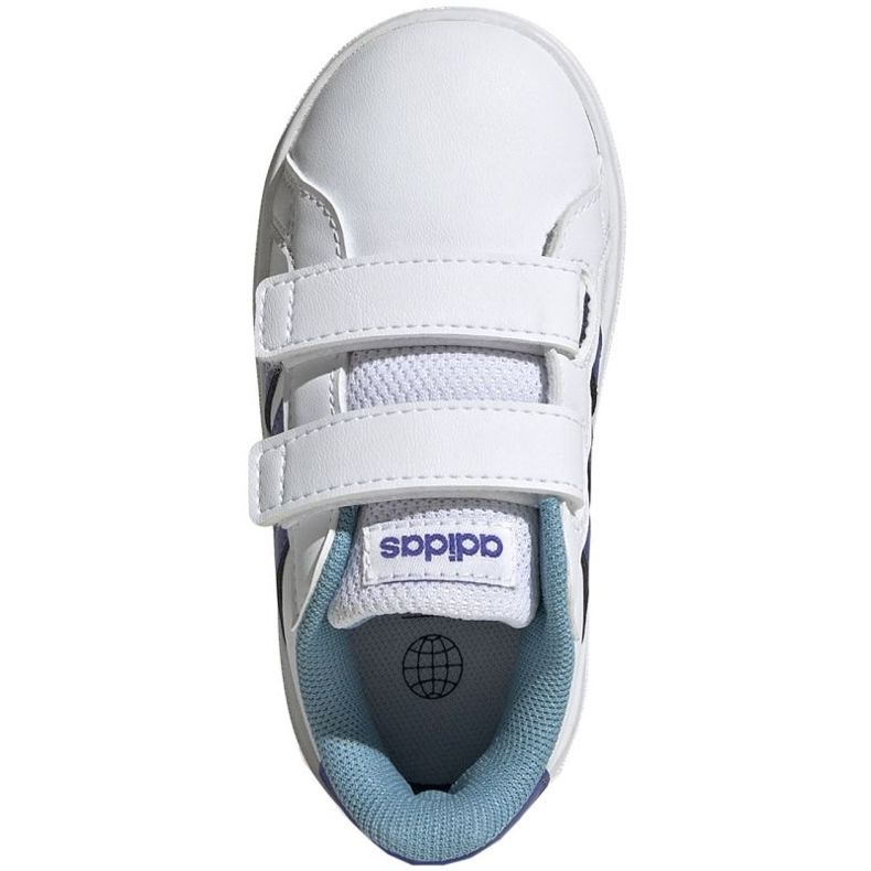 Scarpe Adidas Grand Court Lifestyle Hook and Loop HP8919 bianco 1