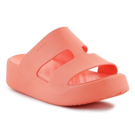 Infradito Crocs Getaway Platform H-Strap 209409-84F arancia 1