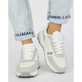 Scarpe sportive bianche da donna bianca 1