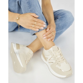Comode sneakers da donna beige 2