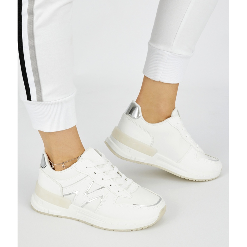 Comode sneakers bianche da donna bianco 1