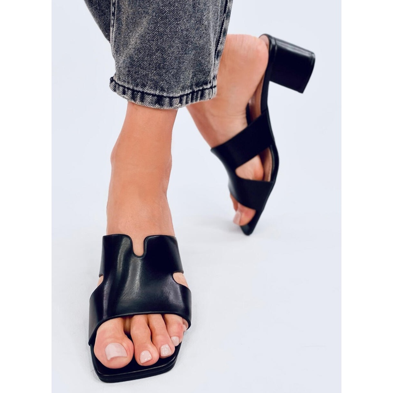 Sabot con tacco Vallon neri nero 1