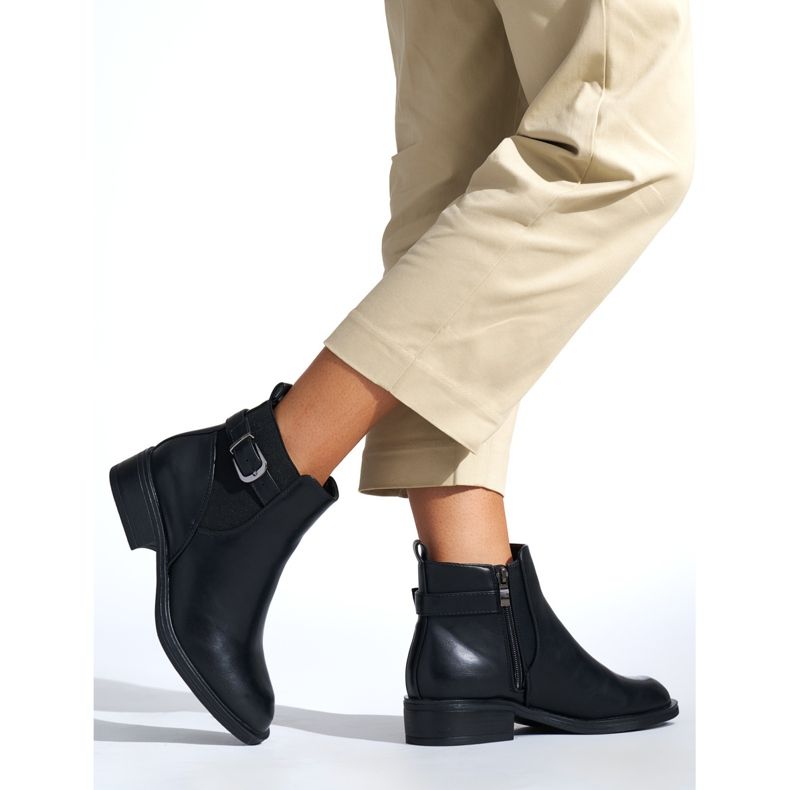 Stivaletti bassi classici da donna neri nero 2
