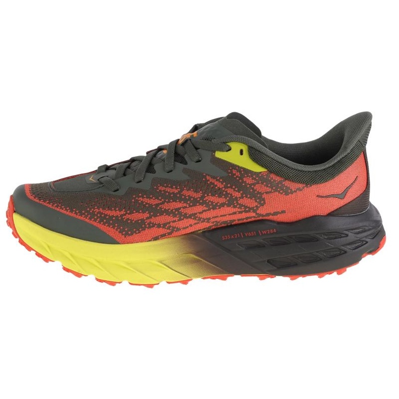 Scarpe Hoka Speedgoat 5 larghe 1123159-TFST verde 1