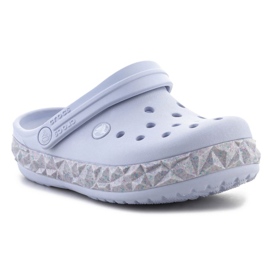 Infradito Crocs Crockband Geometric Glitter Band Clog 210134-5AF viola 1