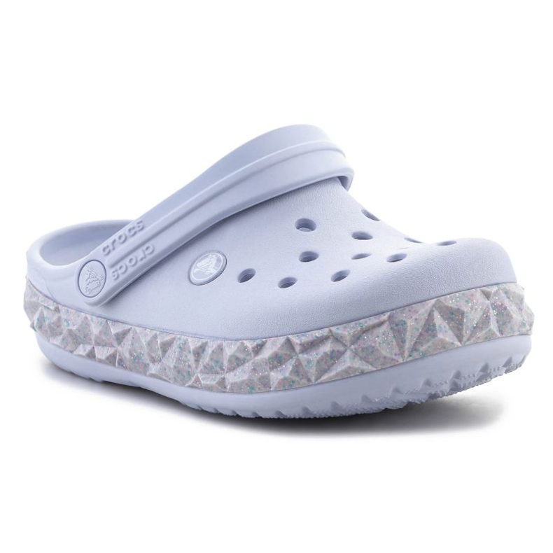 Infradito Crocs Crockband Geometric Glitter Band Clog 210134-5AF viola 1