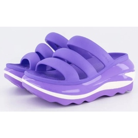 Zoccoli Crocs Mega Crush con cinturino triplo 209842-5AJ viola 1