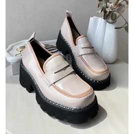 S.Barski Mocassini da Donna in Pelle D&amp;A MR870-32 Beige 2