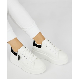 Scarpe sportive da donna bianche bianca 2