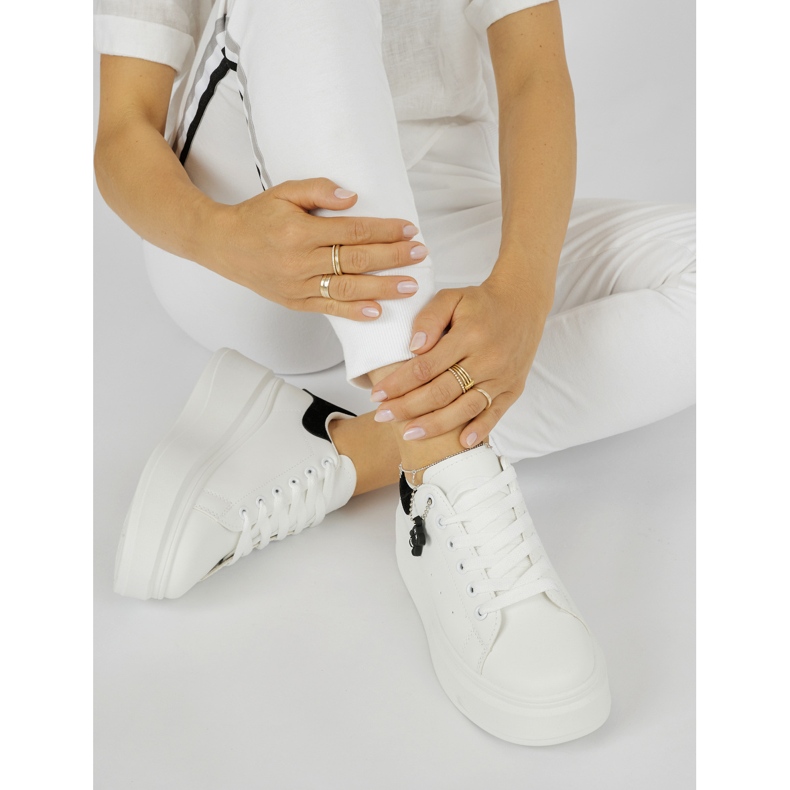 Scarpe sportive da donna bianche bianca 1