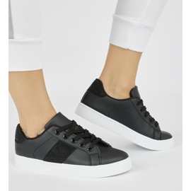 Sneakers nere sulla piattaforma nero 1