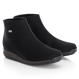 Stivali neri da donna isolati Rieker 98251-00 nero 1