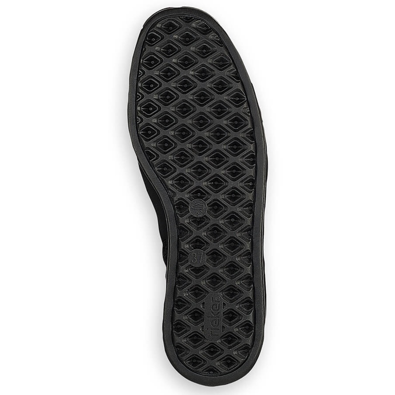 Stivali neri da donna isolati Rieker 98251-00 nero 2