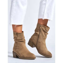 Stivali da cowboy beige da donna 1