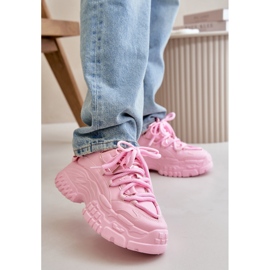 Sneakers da Donna con Suola Grossa, Rosa Nevela 2