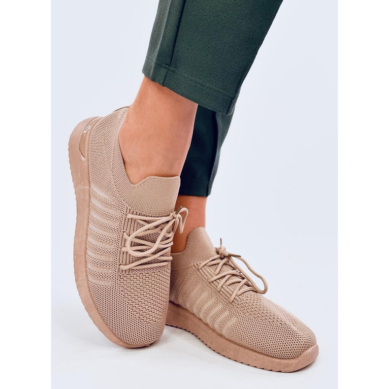 Scarpe sportive a calzino Sharpe Khaki beige 2