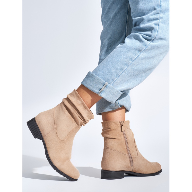Stivali da cowboy beige da donna 2