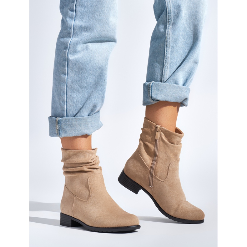 Stivali da cowboy beige da donna 1