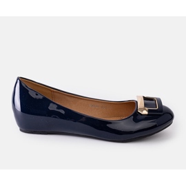 Ballerine blu navy con fibbia Lillie 1
