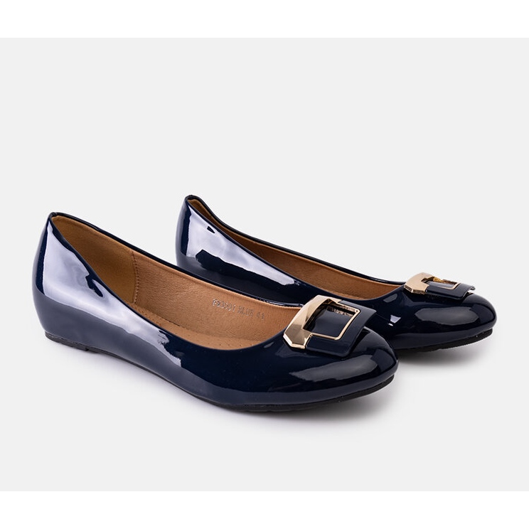 Ballerine blu navy con fibbia Lillie 2